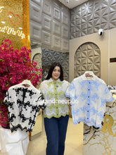Cute Summer Embroidery Shirt Bow (PRM-582)